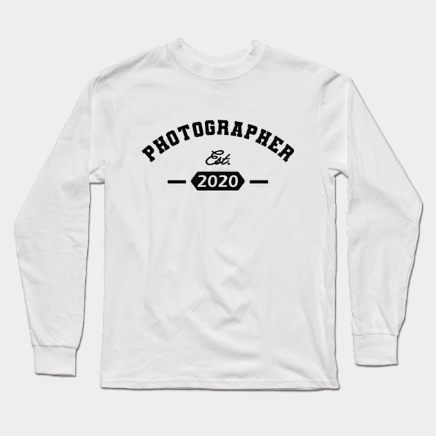 Photographer Est. 2020 Long Sleeve T-Shirt by KC Happy Shop